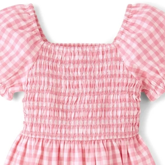 The Children’s Place Girls Pink Plaid Dress Size XXL (16) NWT - Picture 7 of 8